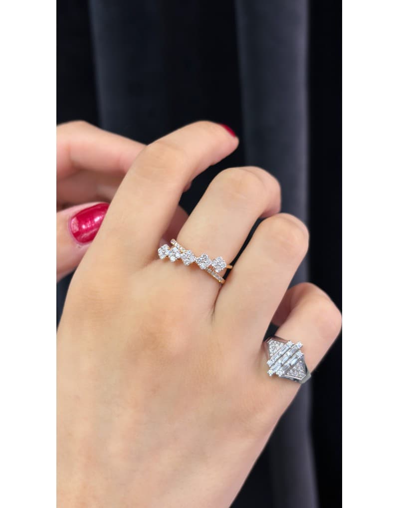 0.55ct Fvs Pırlantalı Stil Yüzük