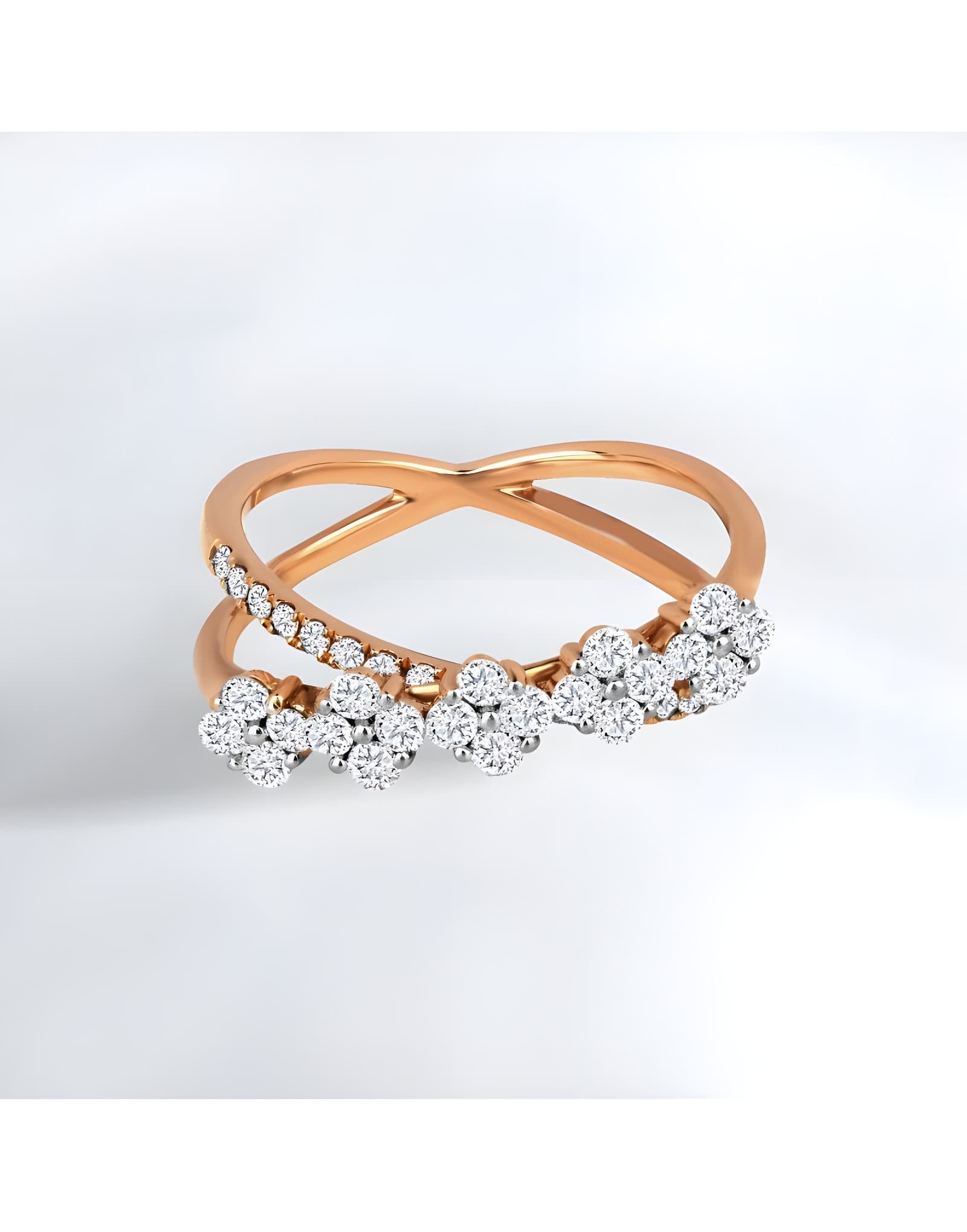 Flora 0.75ct F Rengi Altın Yüzük