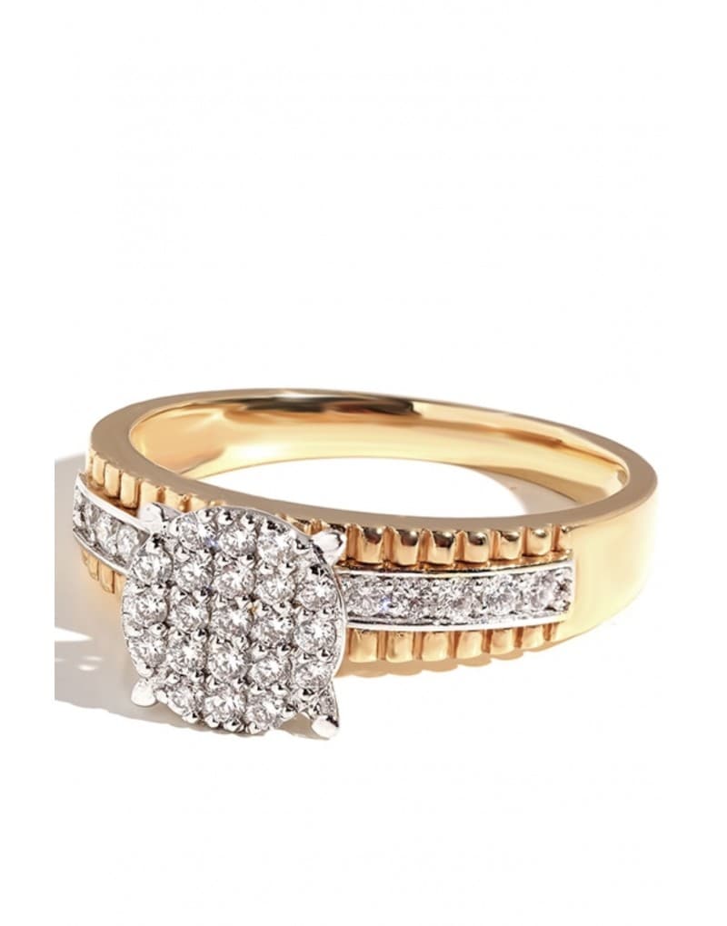 0.40ct F VS Pırlantalı Altın Stil Yüzük