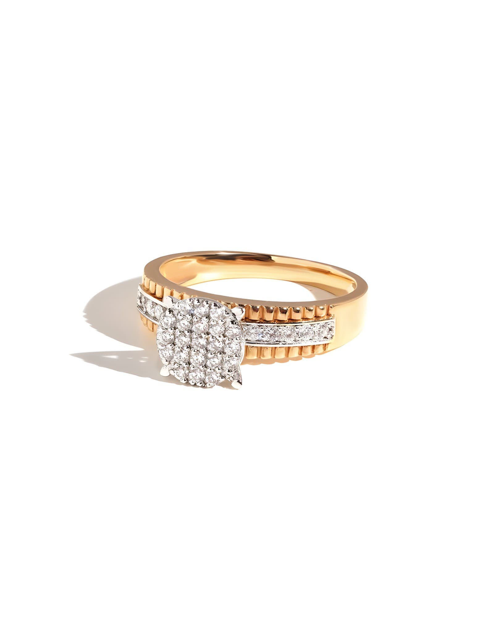 0.40ct F VS Pırlantalı Altın Stil Yüzük