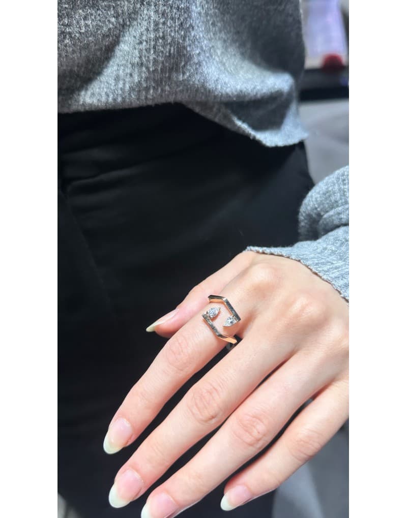 0.46ct Fvs Pırlantalı Altın Yüzük