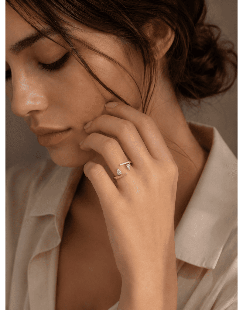 0.46ct Fvs Pırlantalı Altın Yüzük