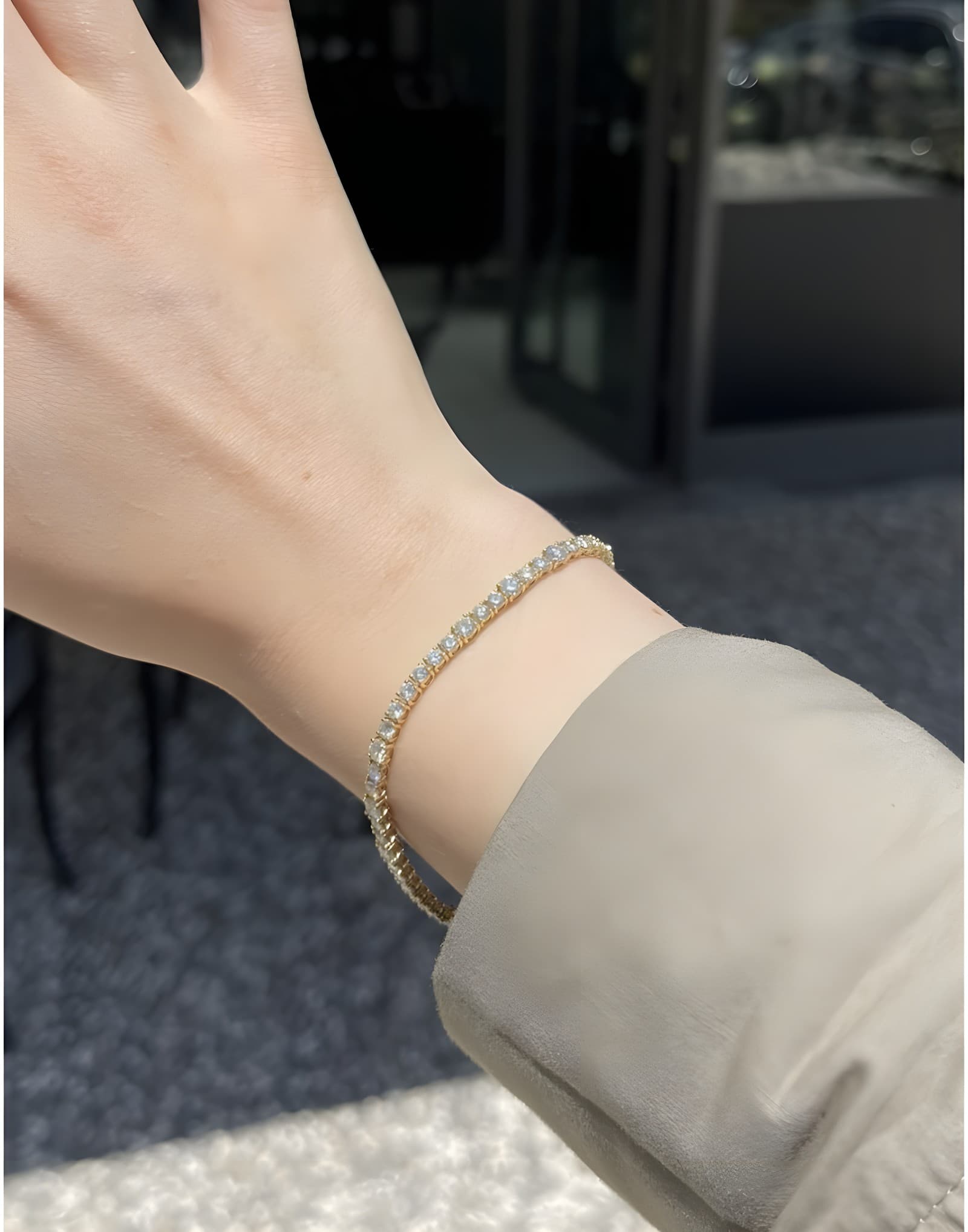 4,69ct J VS-SI Pırlantalı Altın Su Bileklik