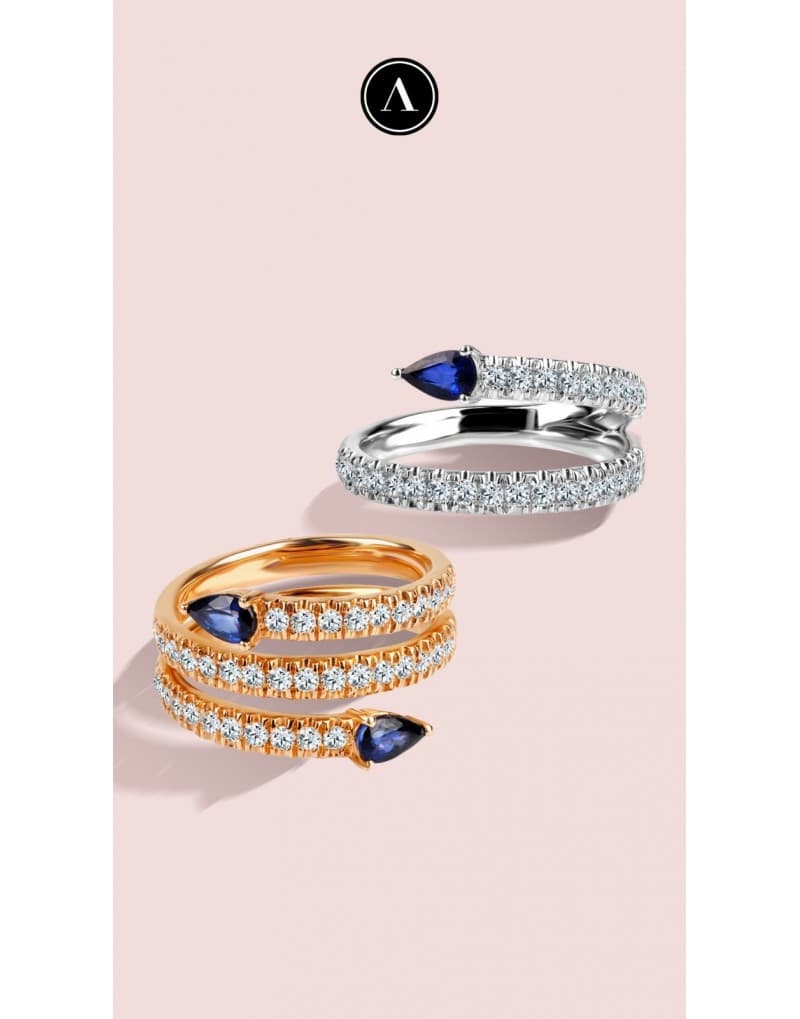 18K 1.10ct Fvs Pırlantalı Tamtur Yüzük
