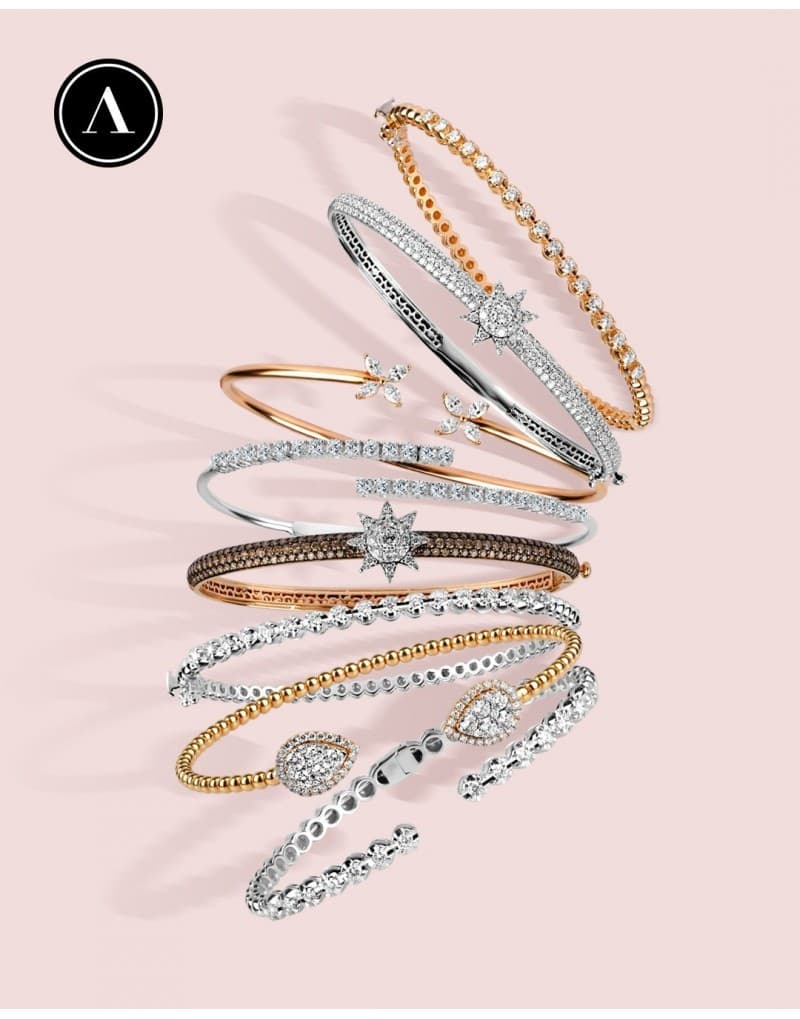 18K Pırlantalı Altın Stil Yüzük