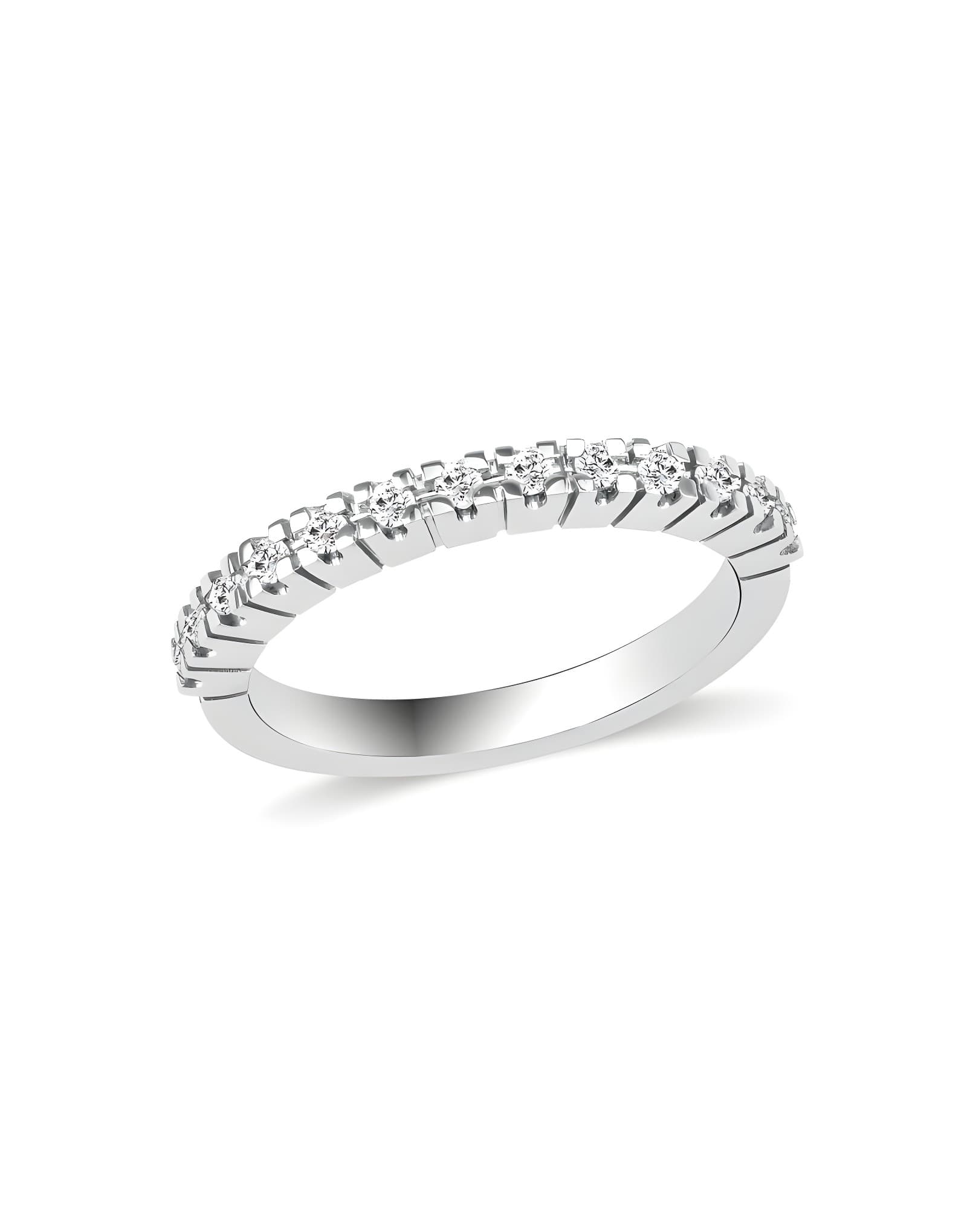 0.20ct E Rengi Yarımtur Pırlanta Yüzük