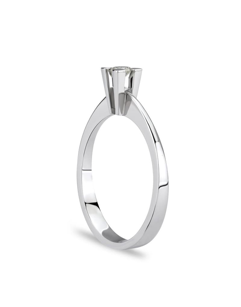 HRD Sertifikalı D Rengi 0.20ct F Rengi Tektaş