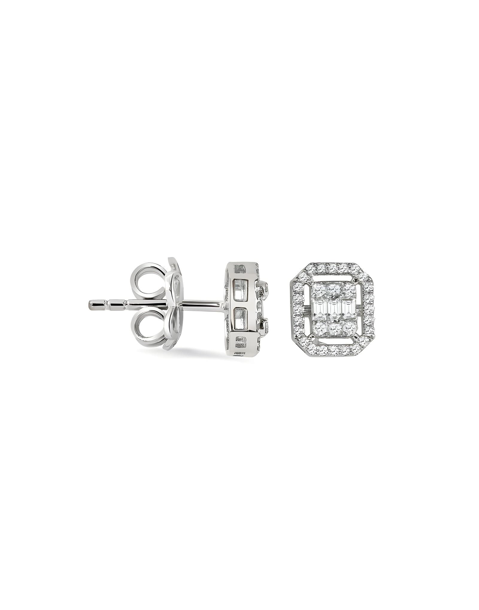 0.26ct F Rengi Baget Küpe