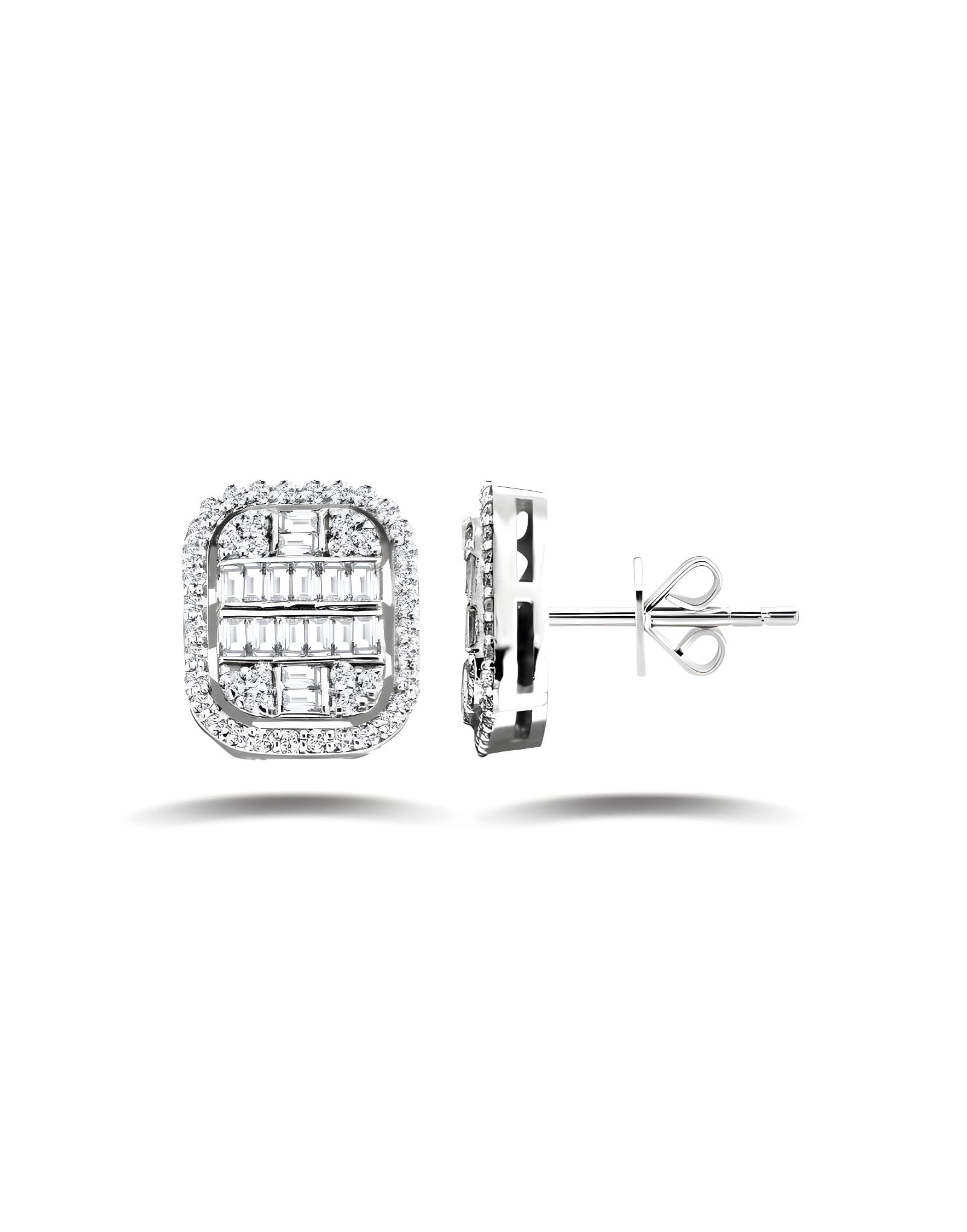 0.81ct Rena Baget Pırlanta Küpe