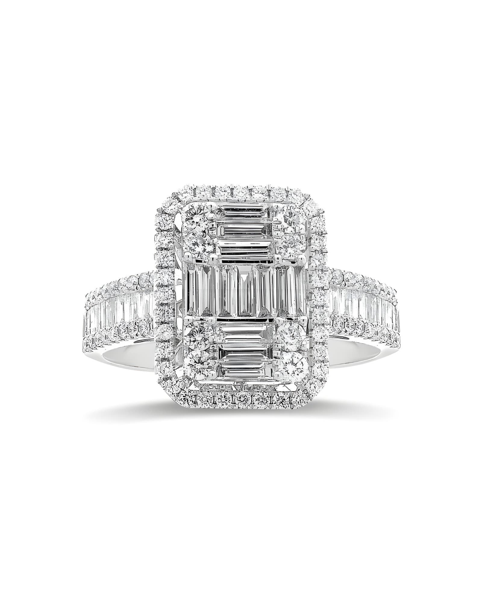 1.30ct F Rengi Baget Yüzük