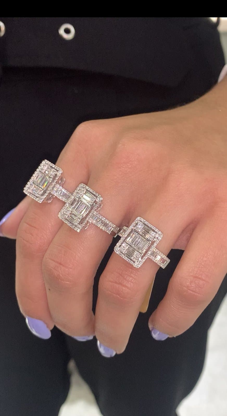 1.30ct F Rengi Baget Yüzük — 2. görünüm