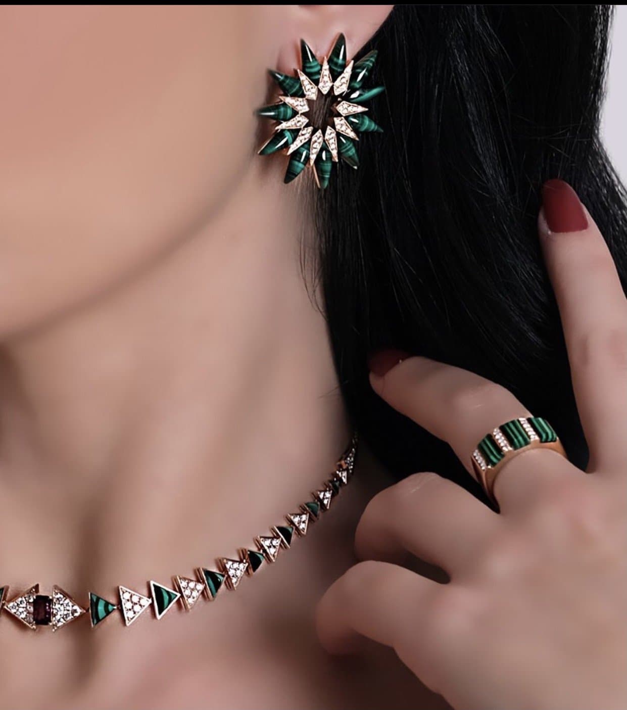 Malahit Choker — 4. görünüm