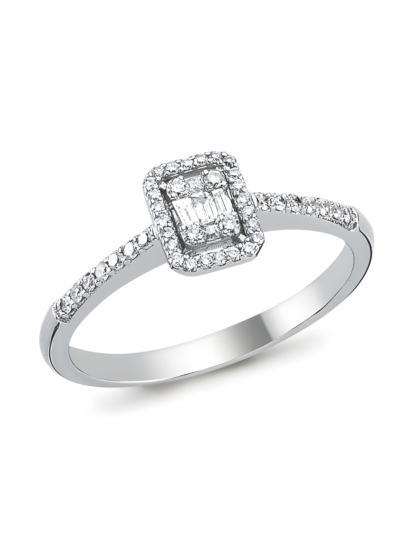 0.28ct Pırlanta Baget Yüzük — 2. görünüm