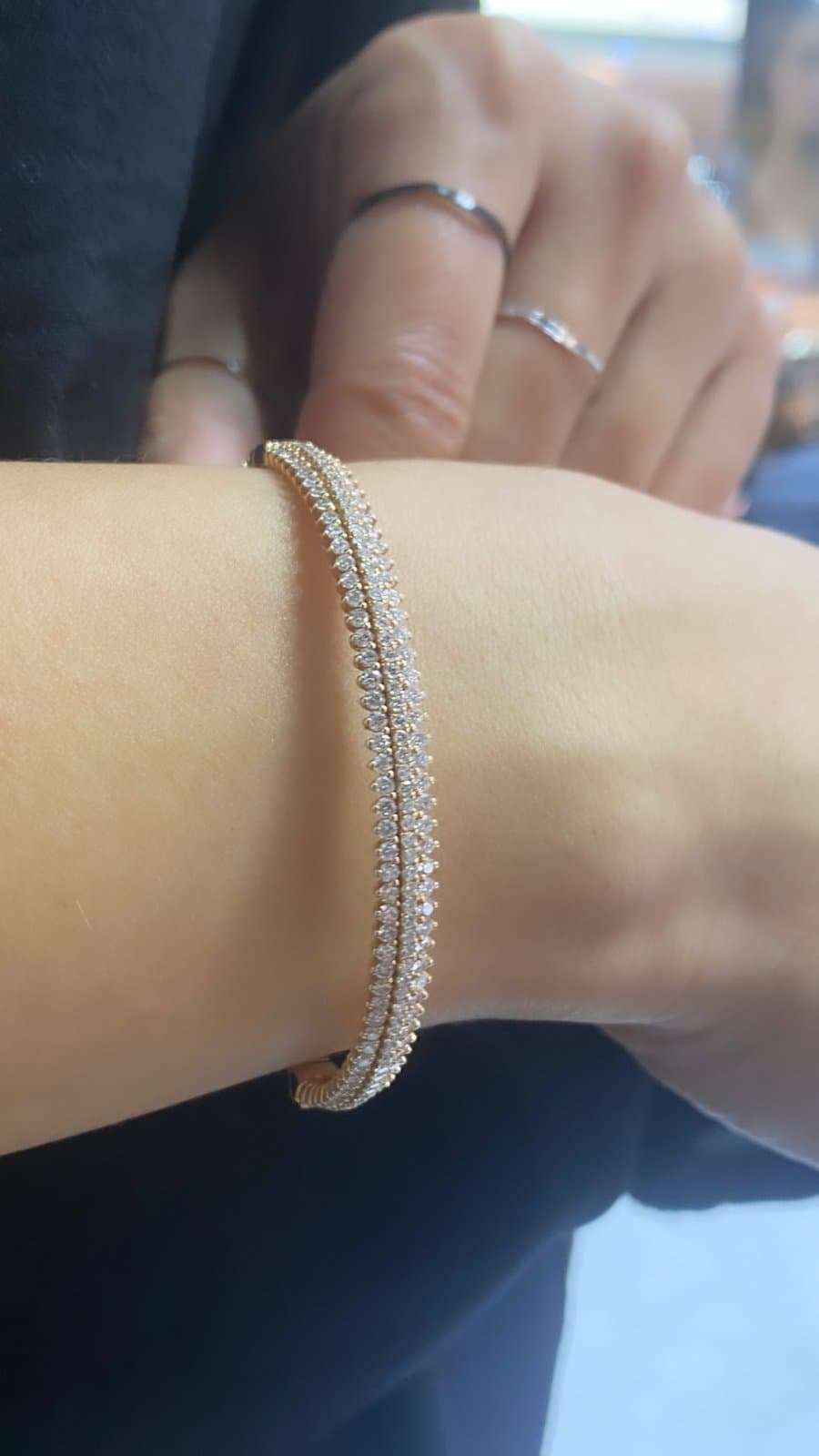 2.27ct E Rengi Roz Altın Kelepçe — 3. görünüm