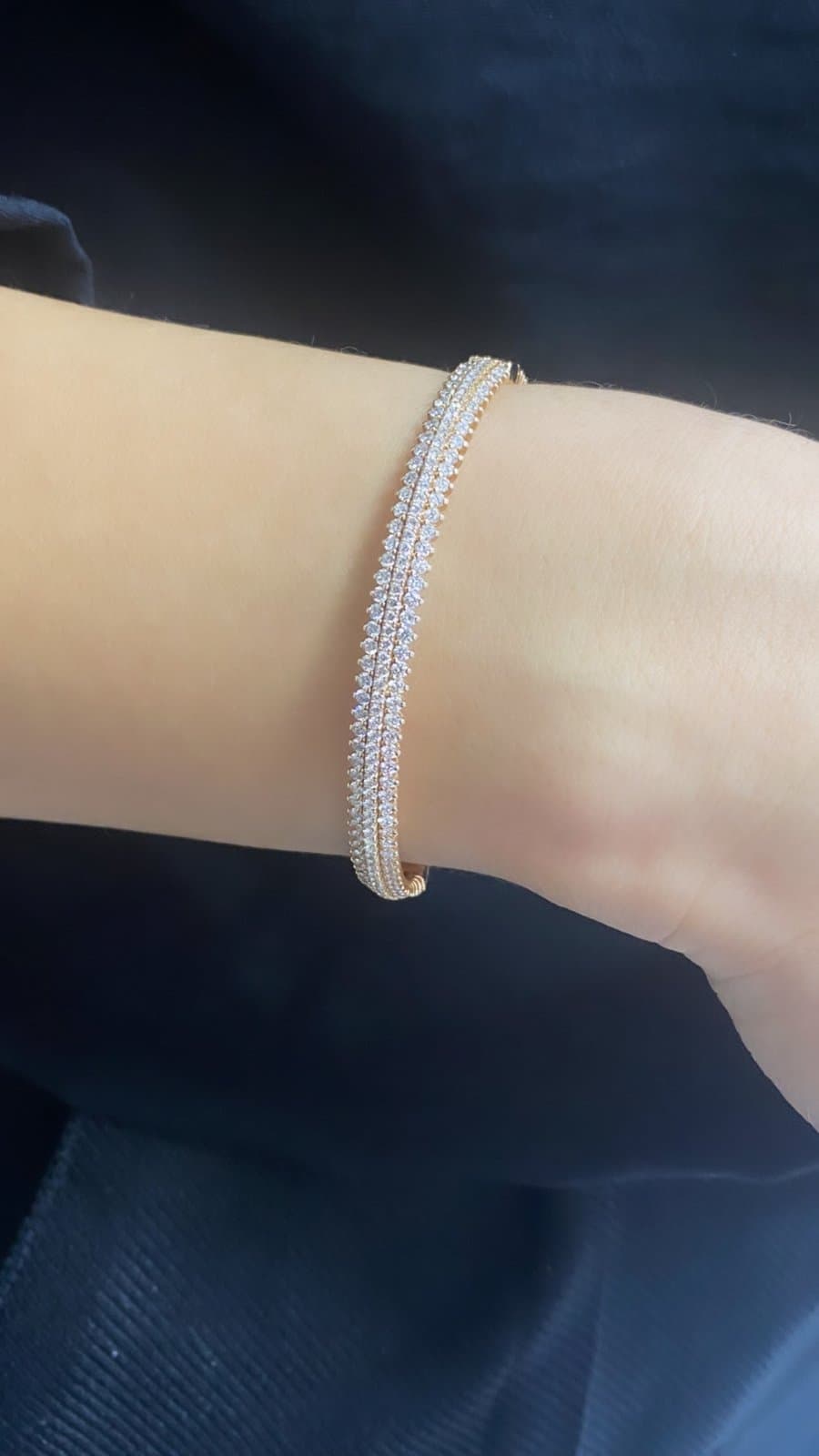 2.27ct E Rengi Roz Altın Kelepçe — 4. görünüm