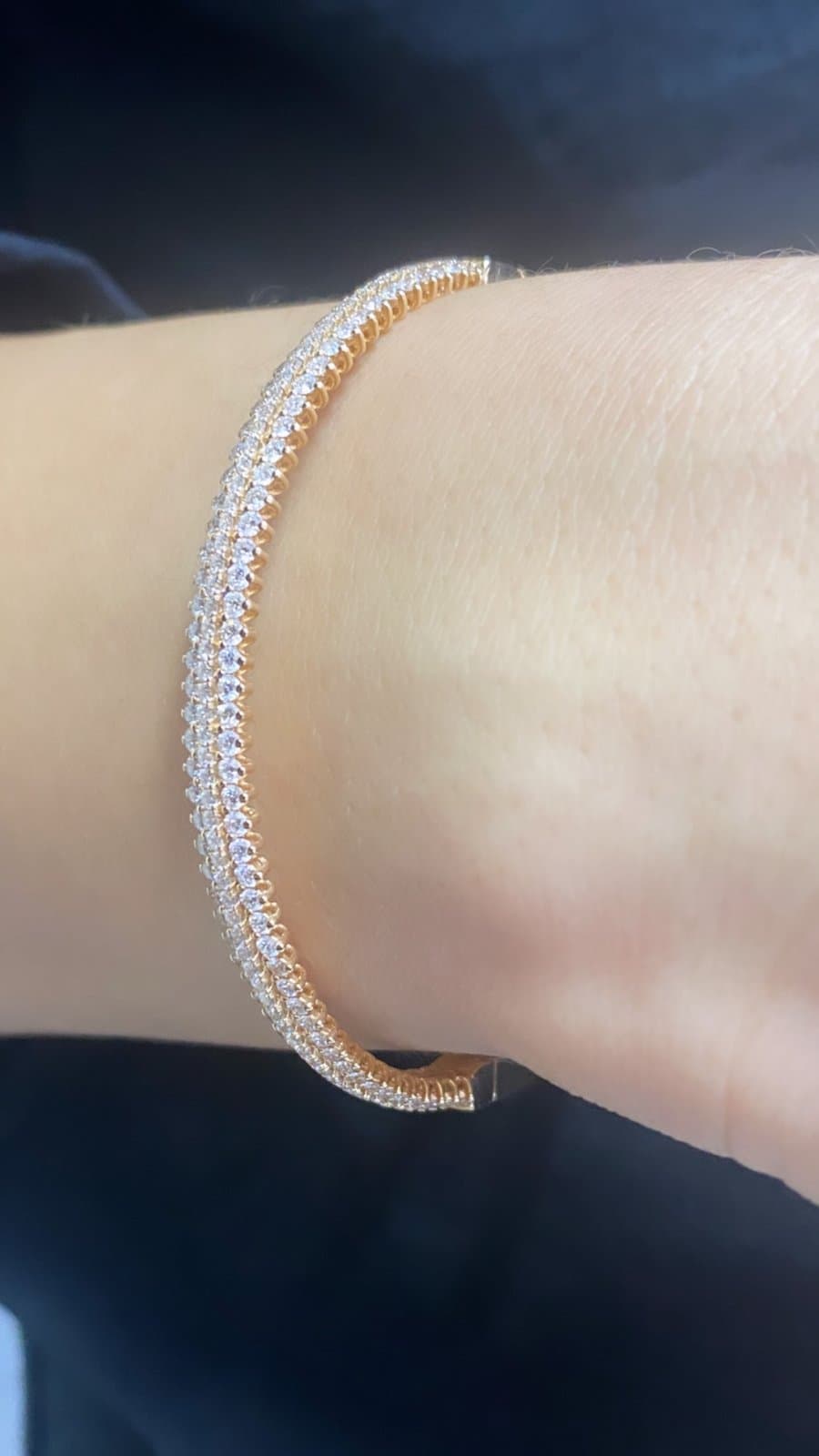 2.27ct E Rengi Roz Altın Kelepçe — 5. görünüm