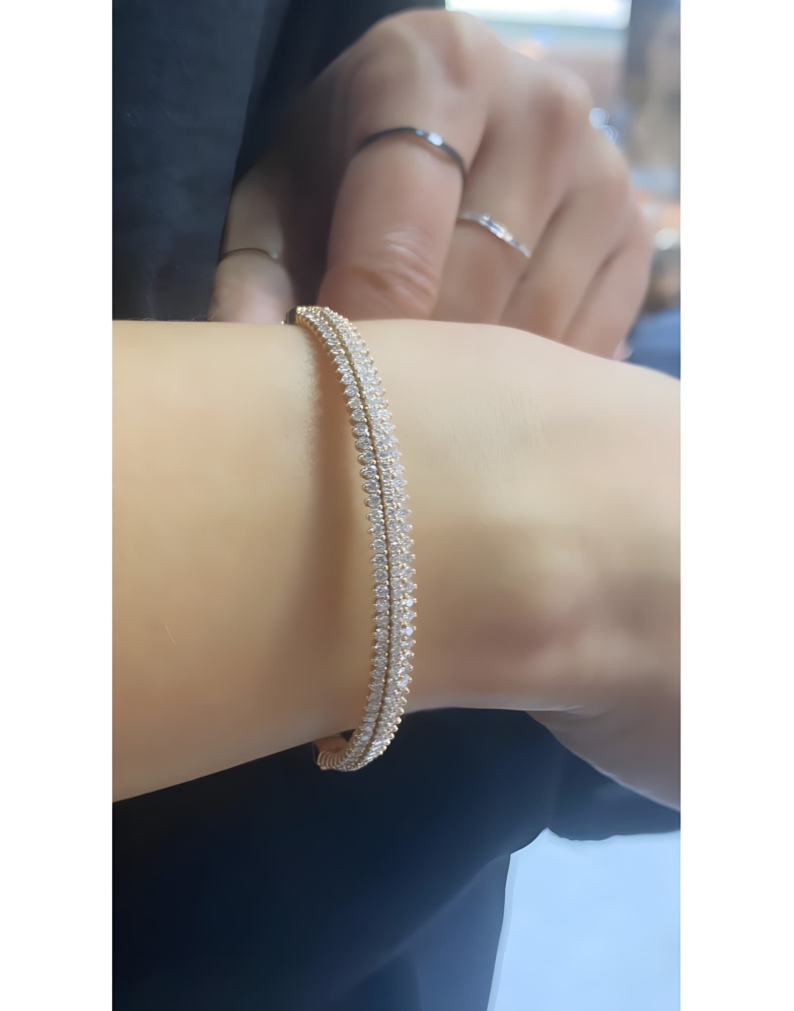 2.27ct E Rengi Roz Altın Kelepçe — 2. görünüm