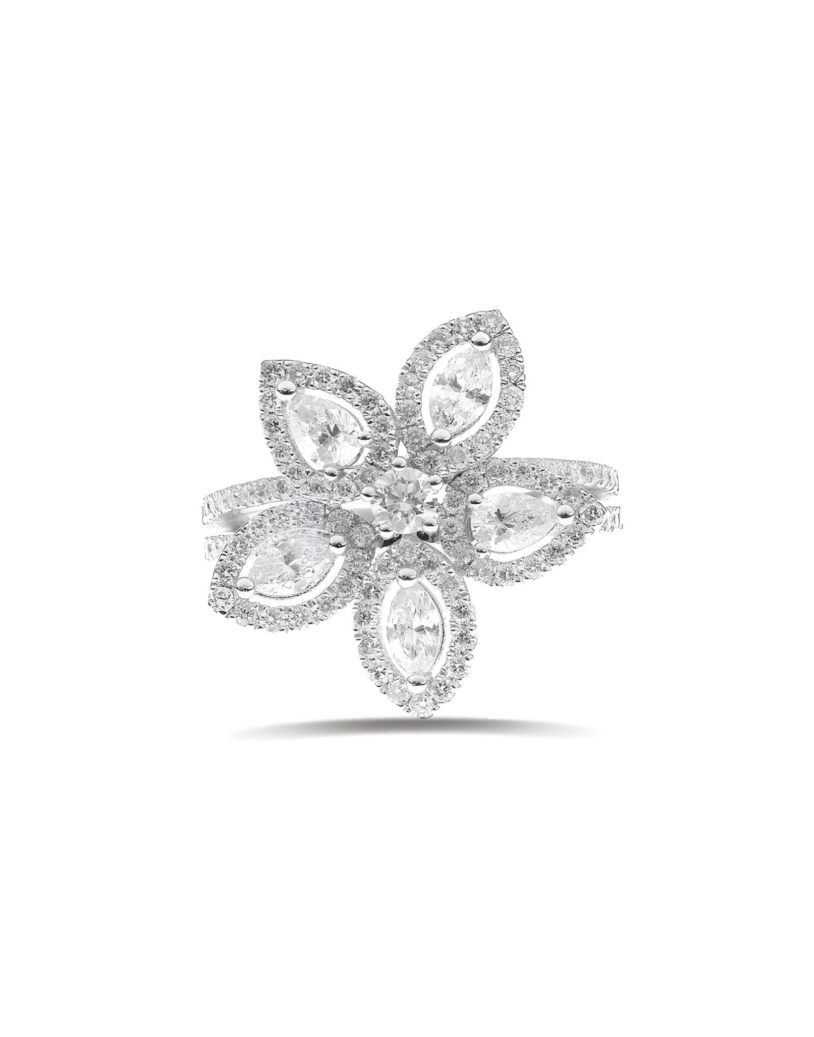 1.60 ct F / VS Damla Pırlantalı Yüzük
