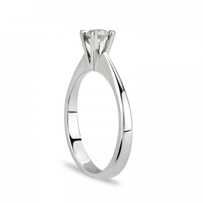 0.11ct F Rengi Pırlanta Tektaş Altın Yüzük — 3. görünüm