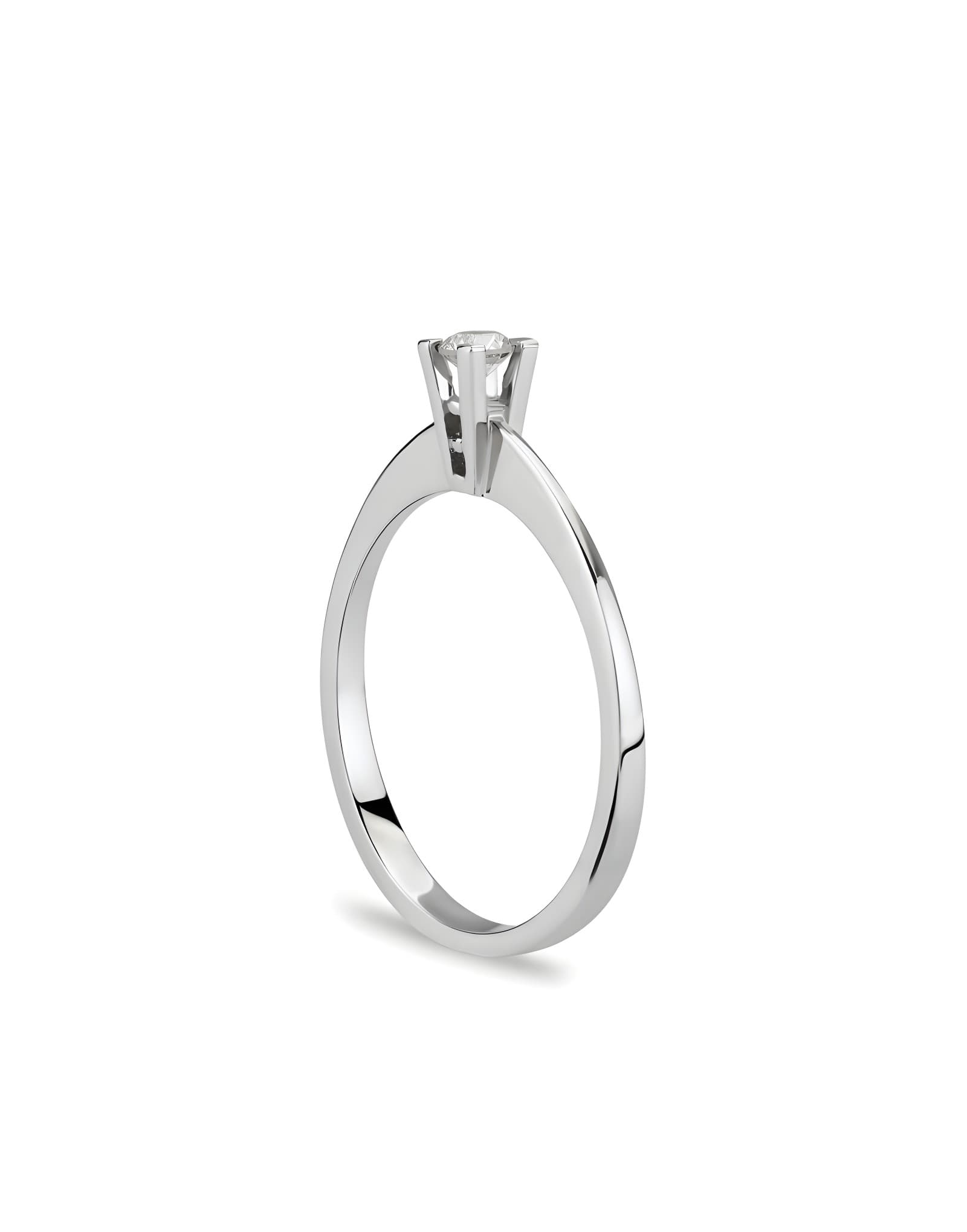 0.30ct F Rengi Pırlanta Tektaş Altın Yüzük — 2. görünüm