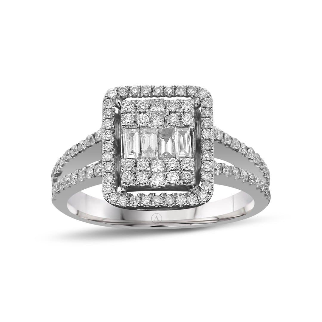 1.43ct E Rengi Baget Pırlanta Yüzük — 2. görünüm