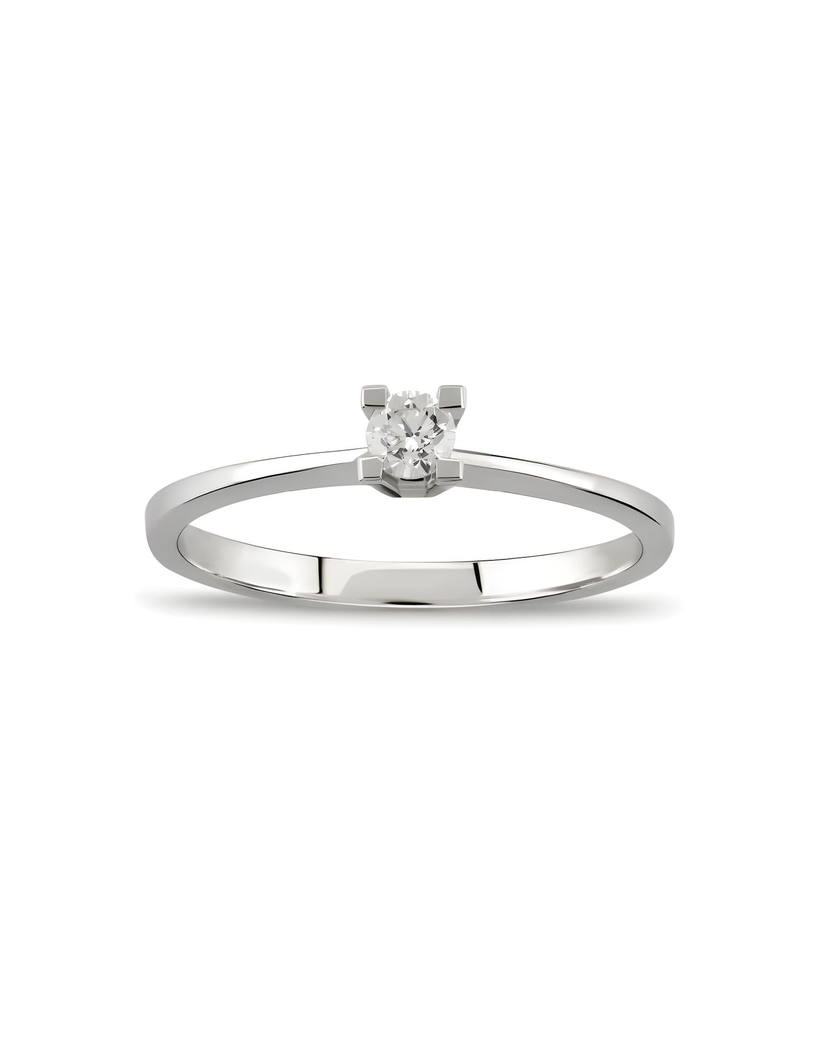 HRD SERTİFİKALI 0.30ct F Rengi Pırlanta Tektaş Yüzük