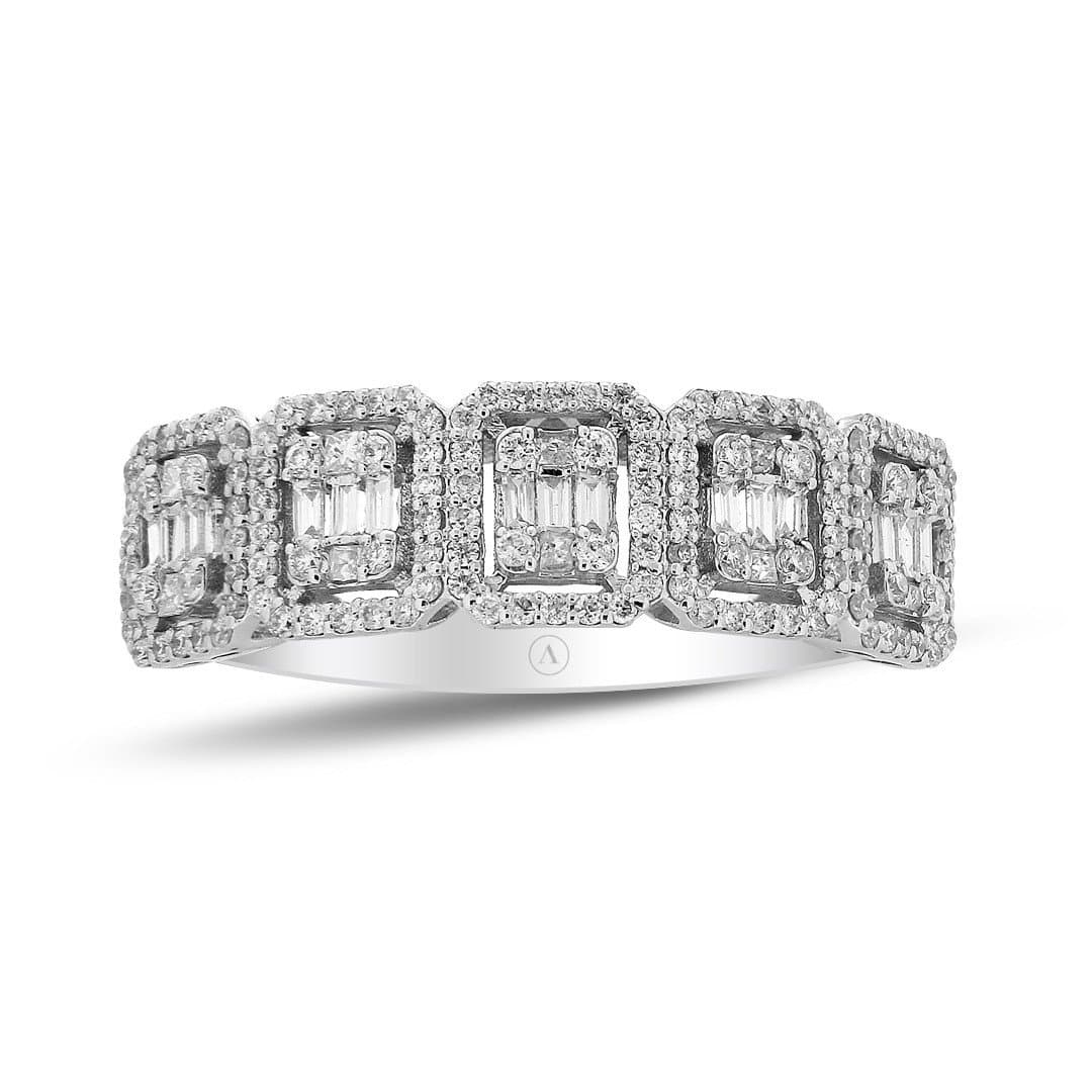 0.70ct F Rengi Beştaş Baget Pırlanta Yüzük — 3. görünüm