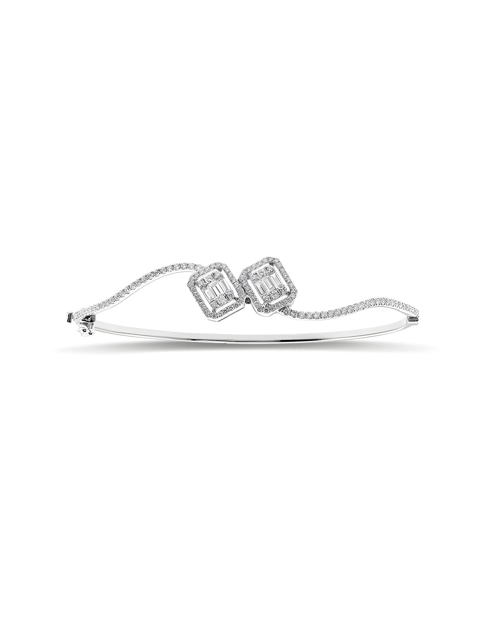 1.05ct F Rengi Baget Pırlanta Bileklik
