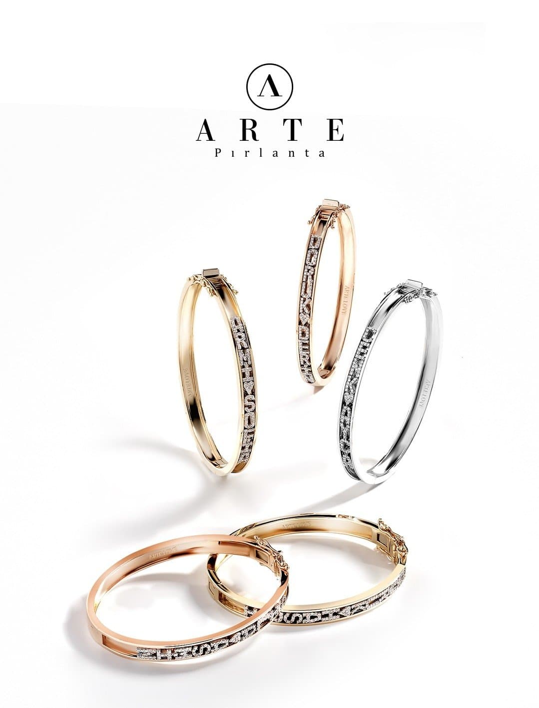 Arte Love Pırlantalı Harf Bilezik — 6. görünüm