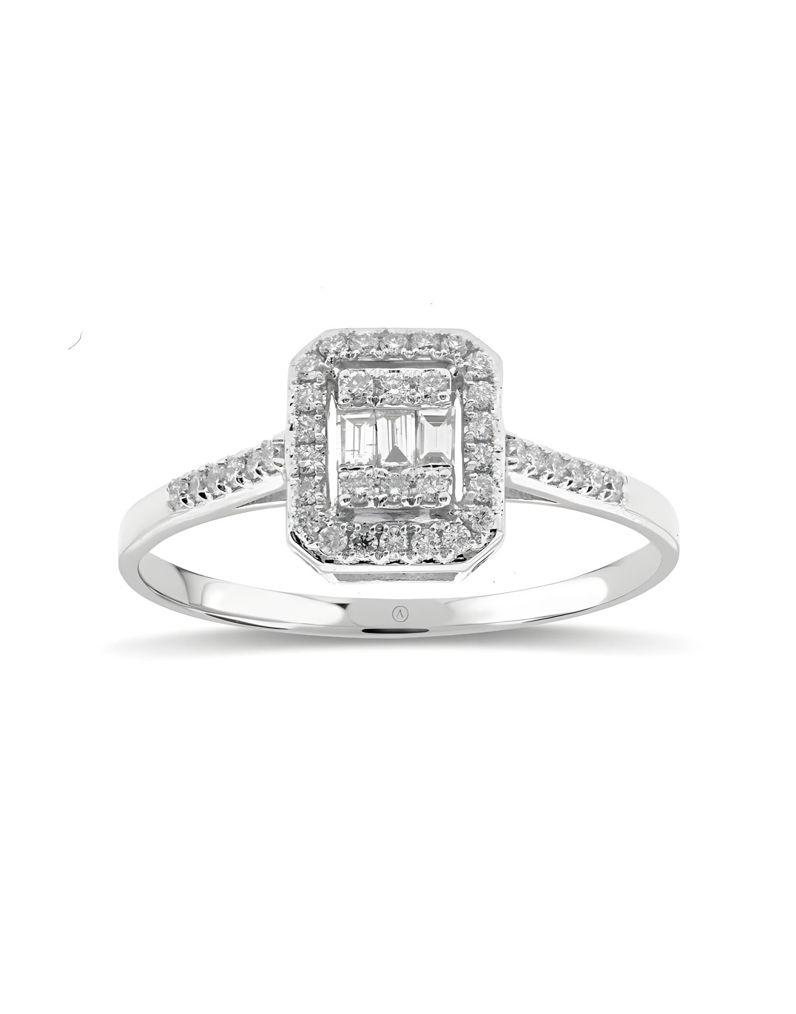 0.50ct F Rengi Baget Pırlanta Yüzük