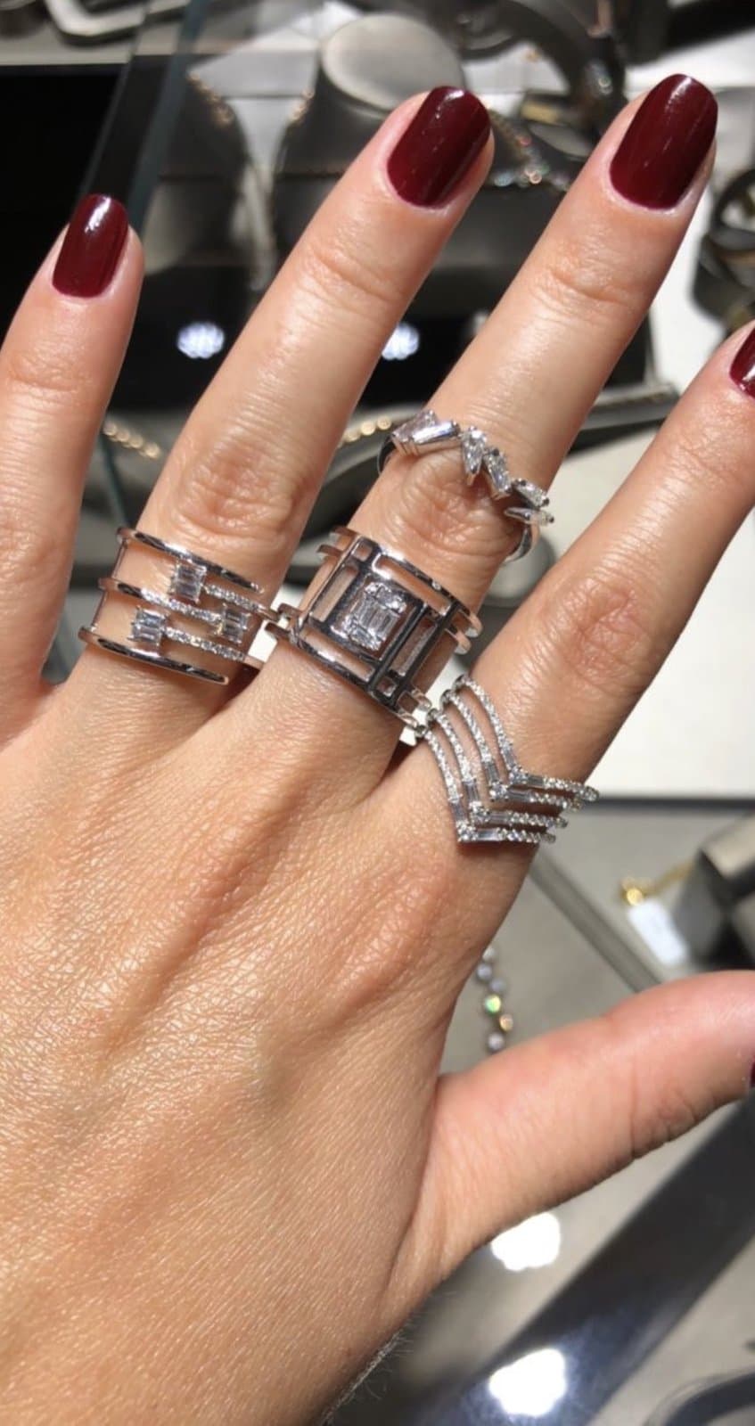 0.36 ct F / VS Baget Pırlanta stil Yüzük — 2. görünüm