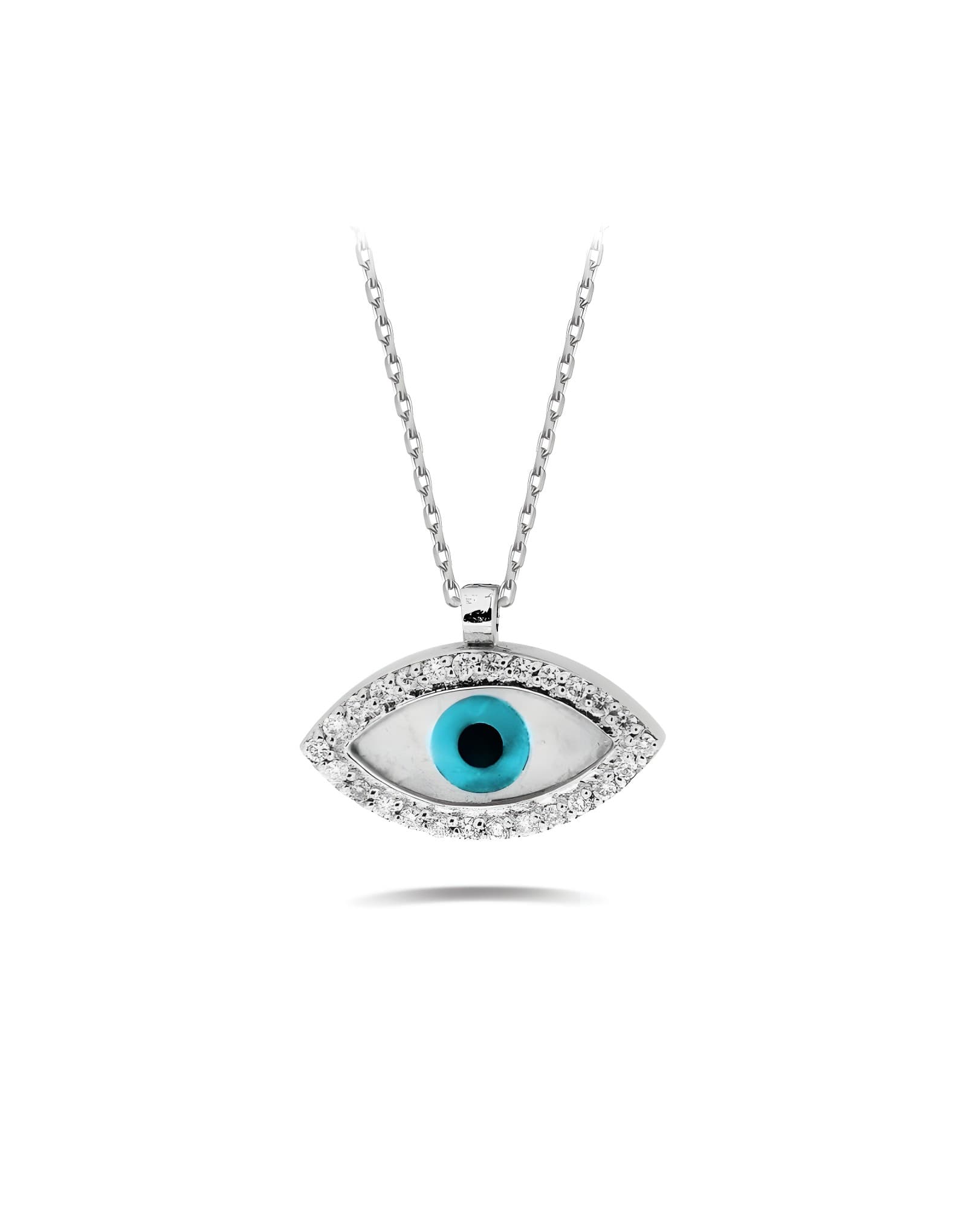 Göz Pırlanta Kolye 0.13ct Mekiz