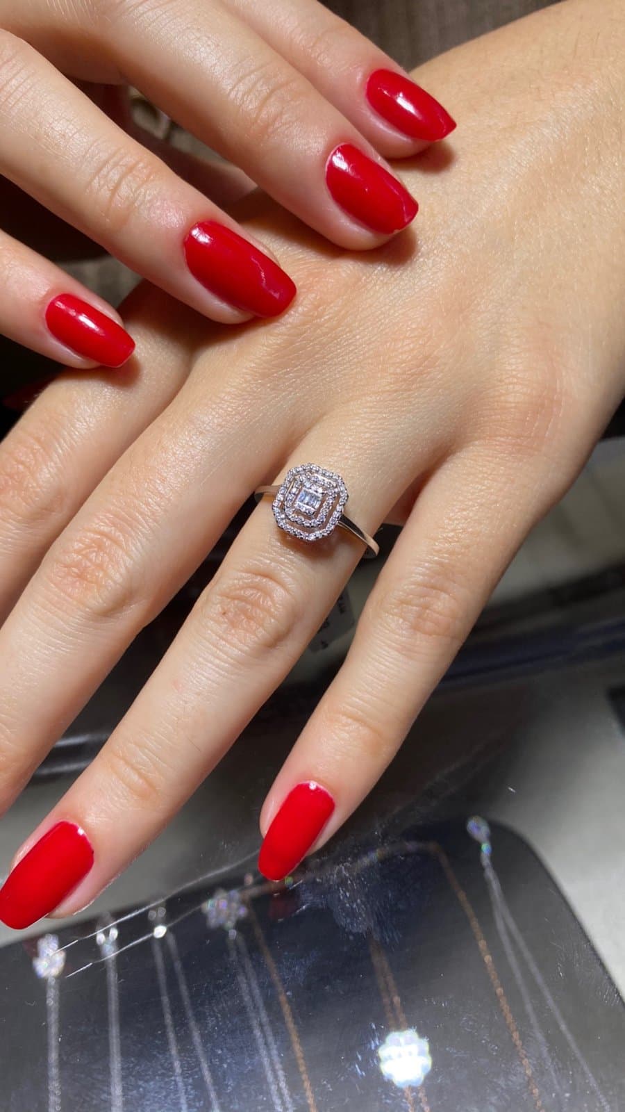 0.25ct F Rengi Baget Pırlanta Yüzük — 3. görünüm