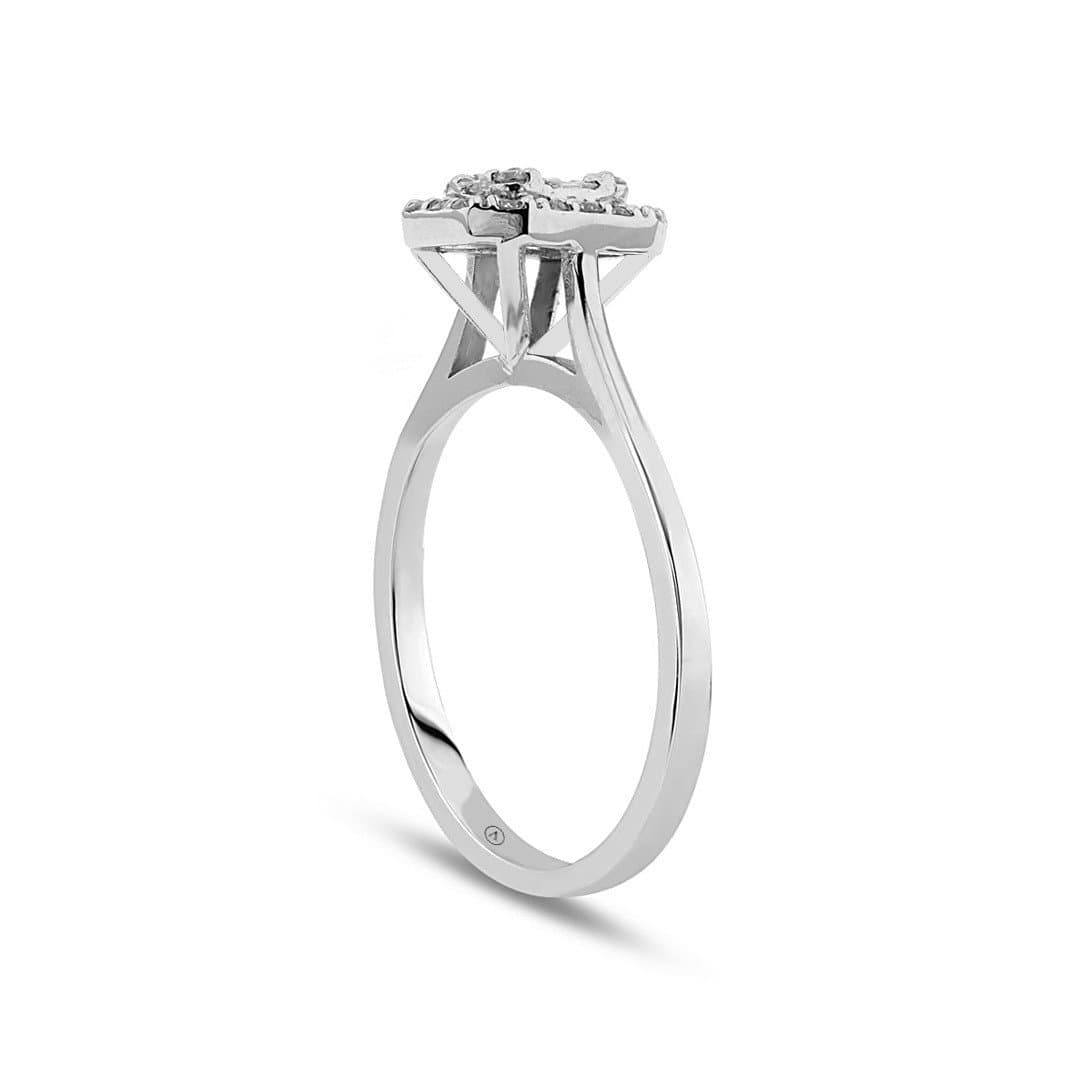 0.30ct F Rengi Baget Pırlanta Yüzük — 3. görünüm