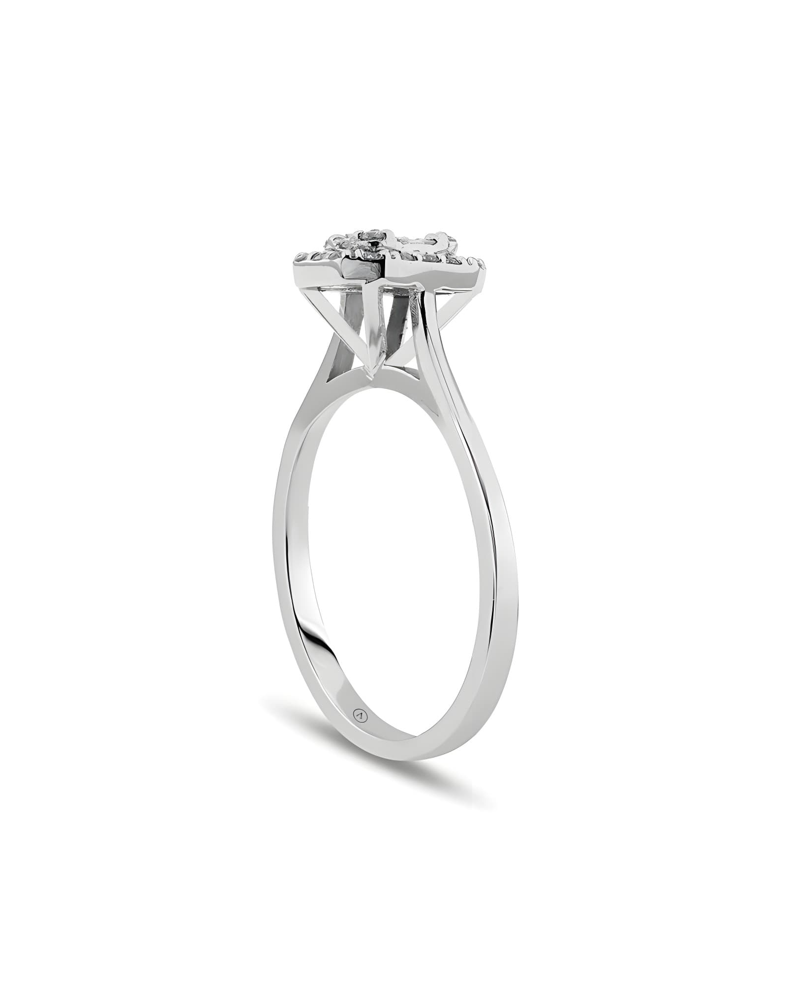 0.30ct F Rengi Baget Pırlanta Yüzük — 2. görünüm