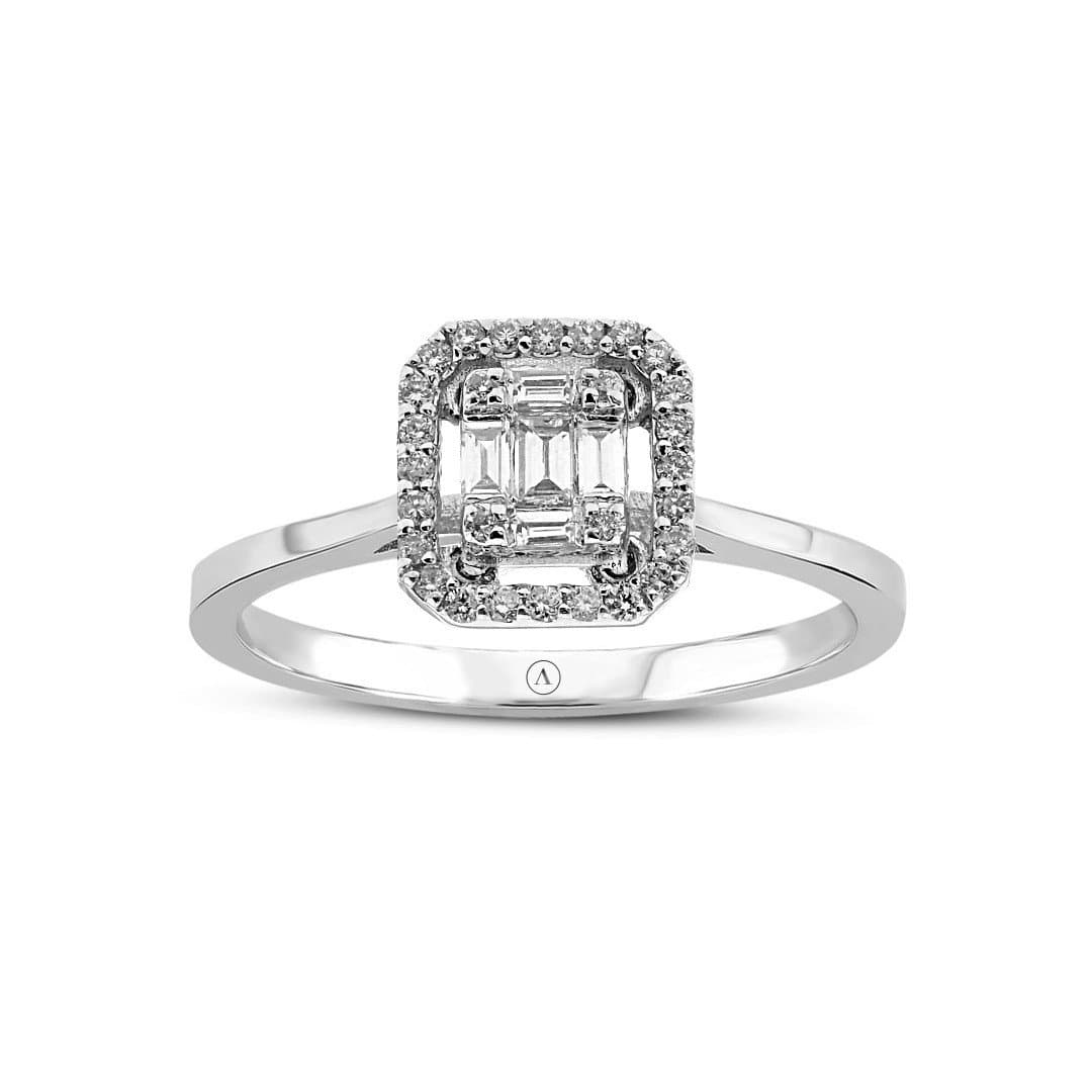 0.32ct F Rengi Baget Pırlanta — 3. görünüm