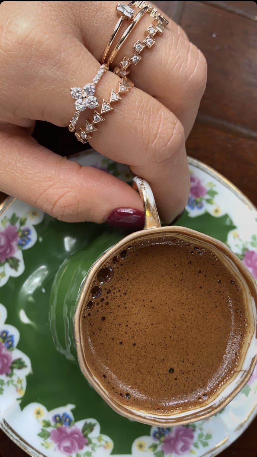 Burgu Kol Pırlanta Çiçek Yüzük — 5. görünüm