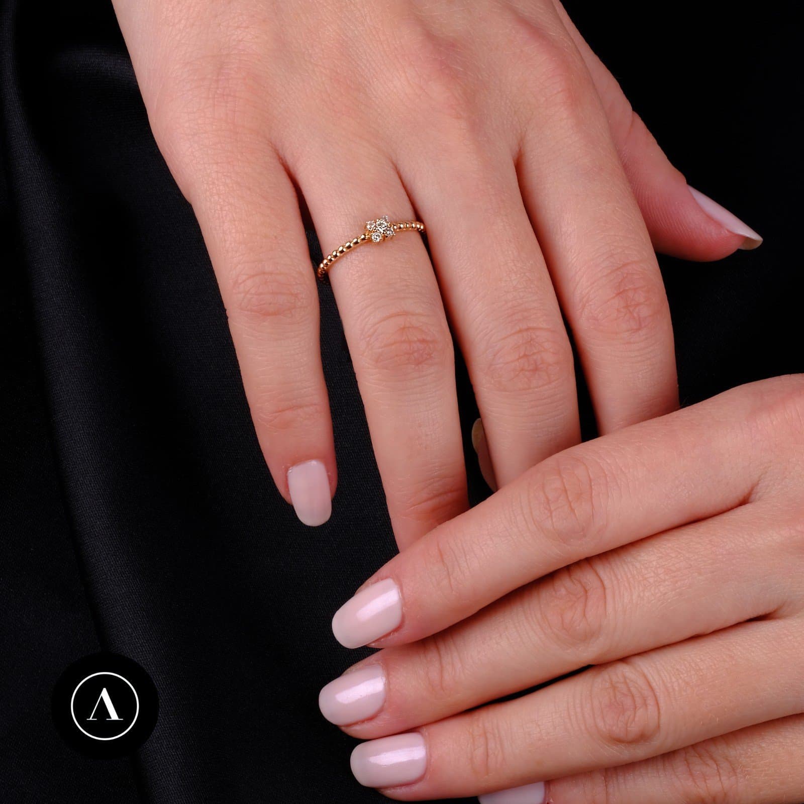 0.10ct Pırlantalı Günlük Stil Yüzük — 3. görünüm