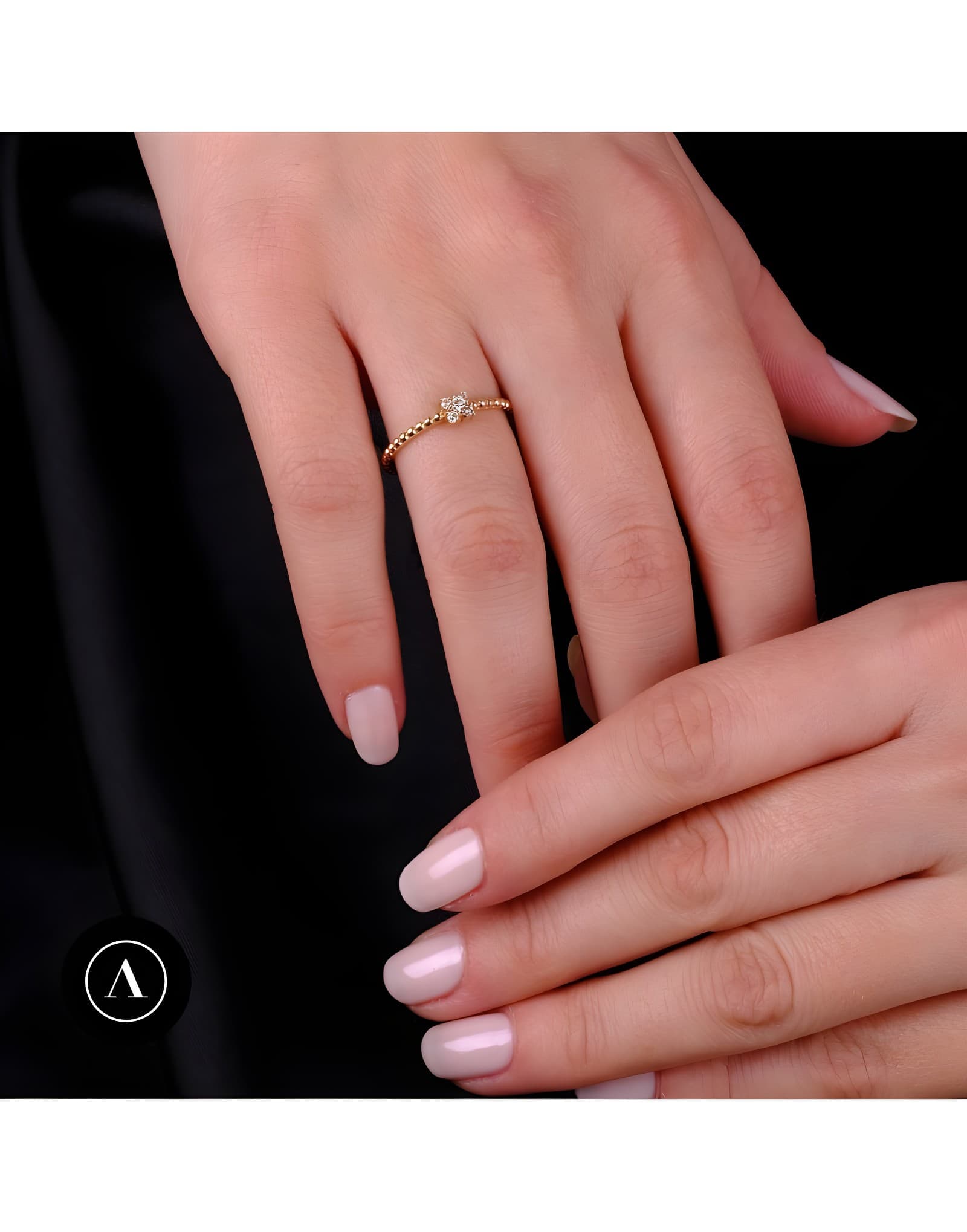 0.10ct Pırlantalı Günlük Stil Yüzük — 2. görünüm