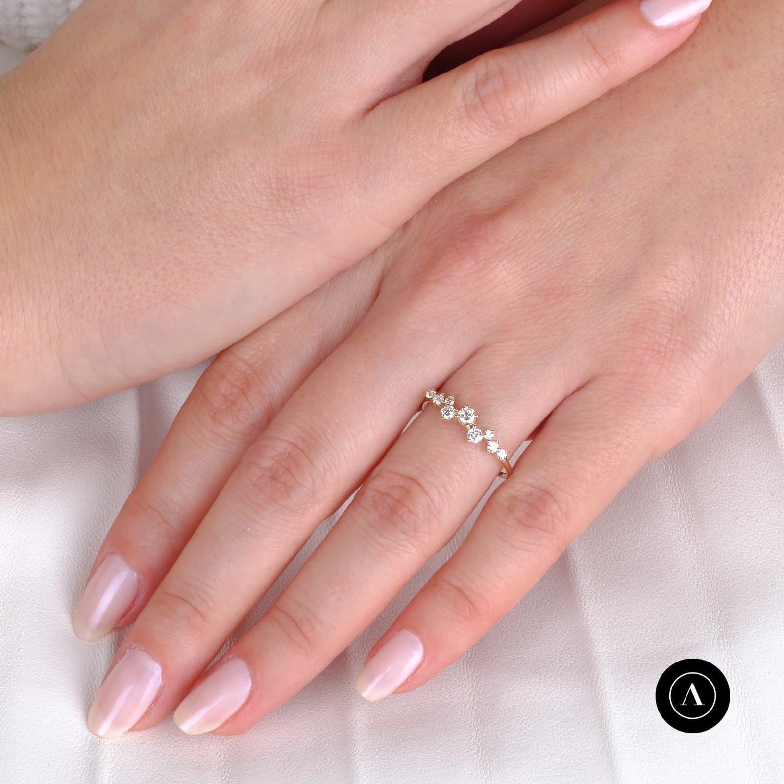 0.40ct F Rengi Günlük Stil Yüzük — 2. görünüm