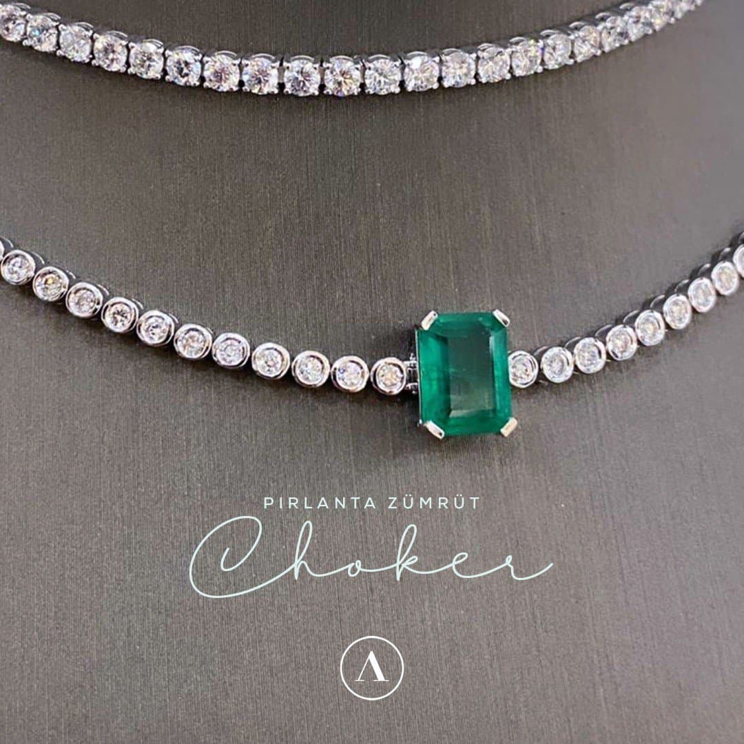 Pırlanta Tennis Choker — 4. görünüm