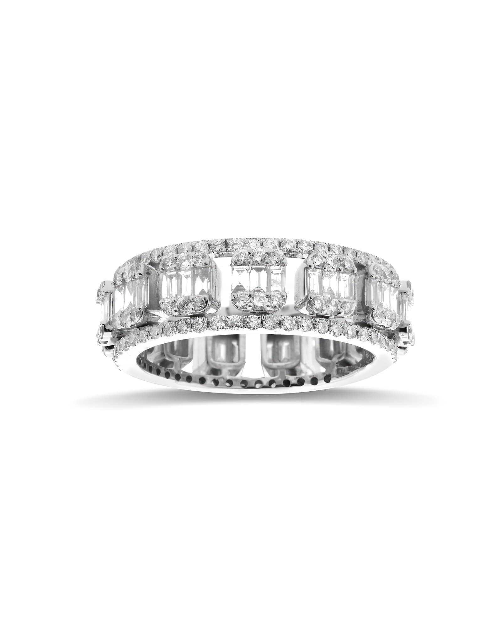 2.10ct F rengi Pırlanta Baget Tamtur — 2. görünüm