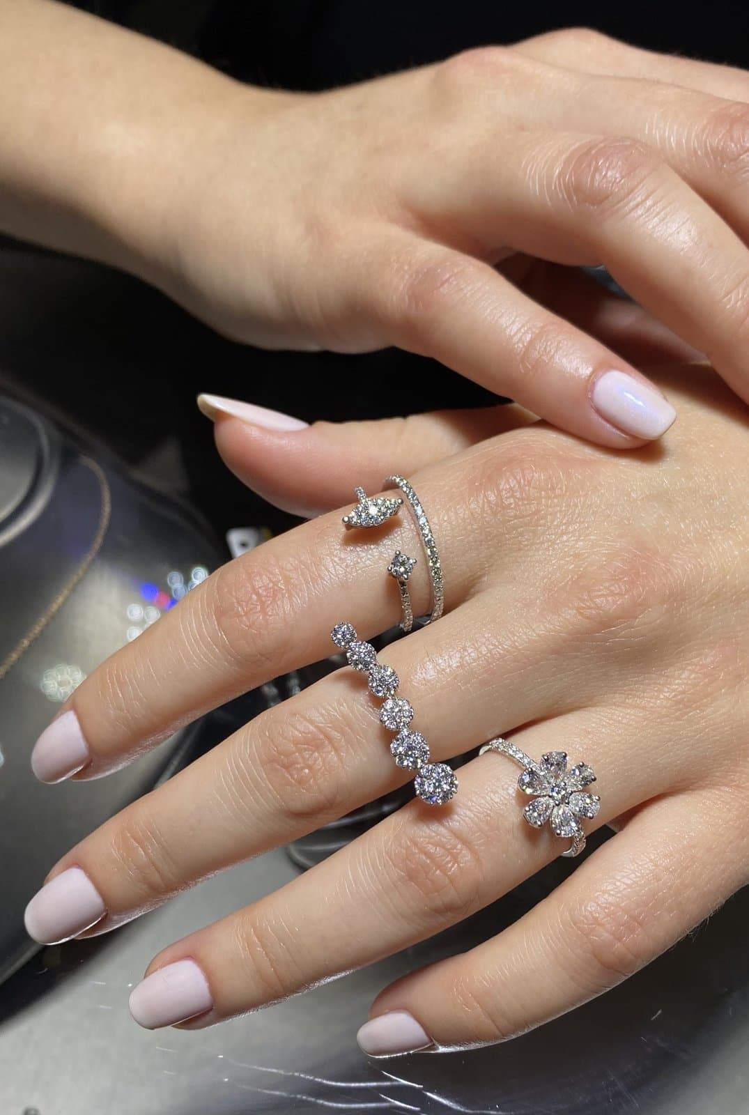 0.60 ct F / VS Pırlanta İkili Yüzük — 4. görünüm