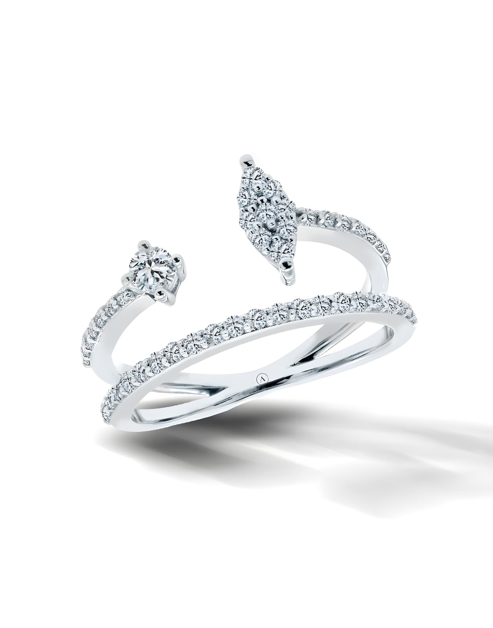 0.60 ct F / VS Pırlanta İkili Yüzük — 2. görünüm