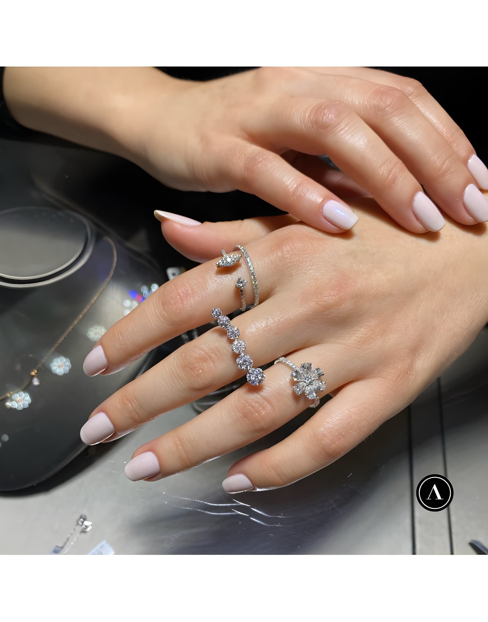 1.35 ct F / VS Damla Pırlanta Yüzük — 2. görünüm