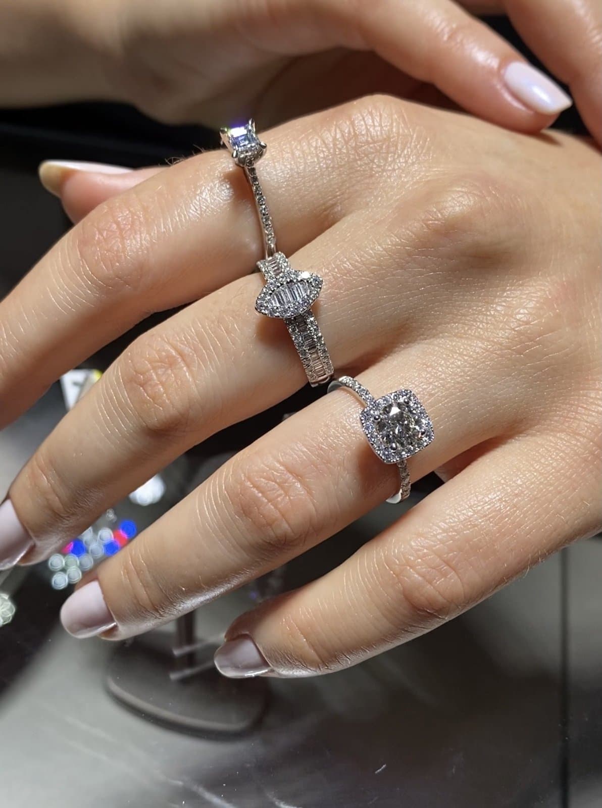 0.65ct F Rengi Baget Pırlanta Yüzük — 3. görünüm