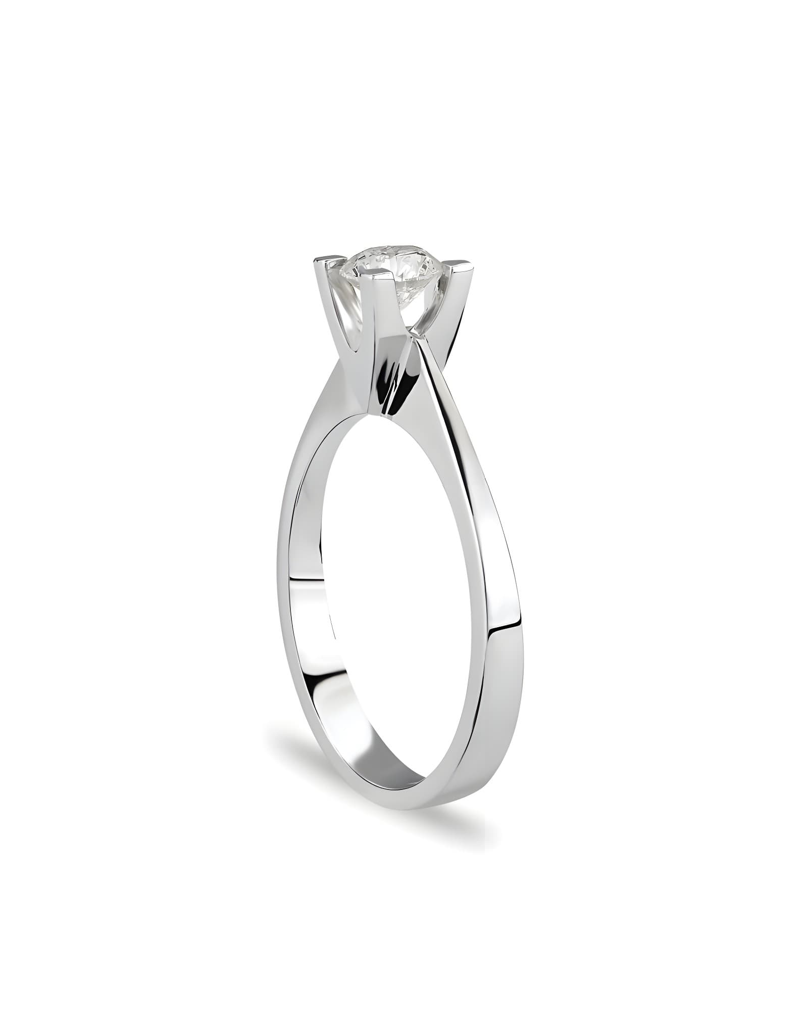0.11ct F Rengi Pırlanta Tektaş Yüzük — 2. görünüm