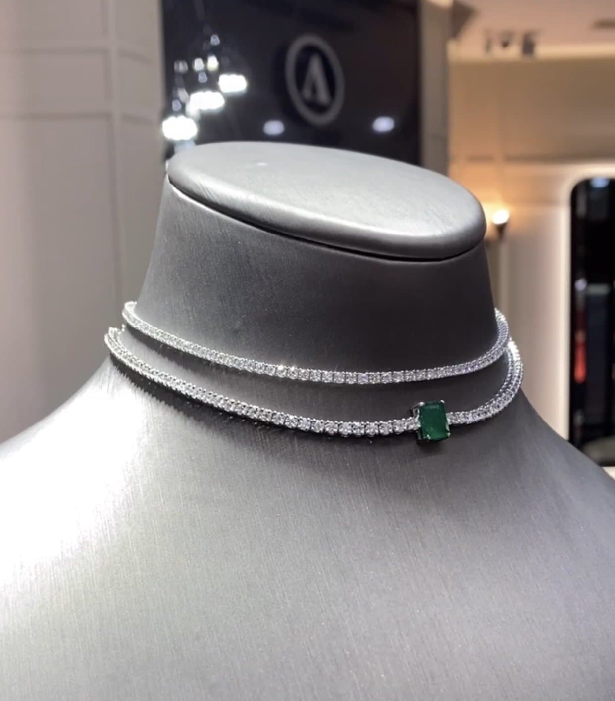 3.50ct F rengi Tennis Choker — 4. görünüm
