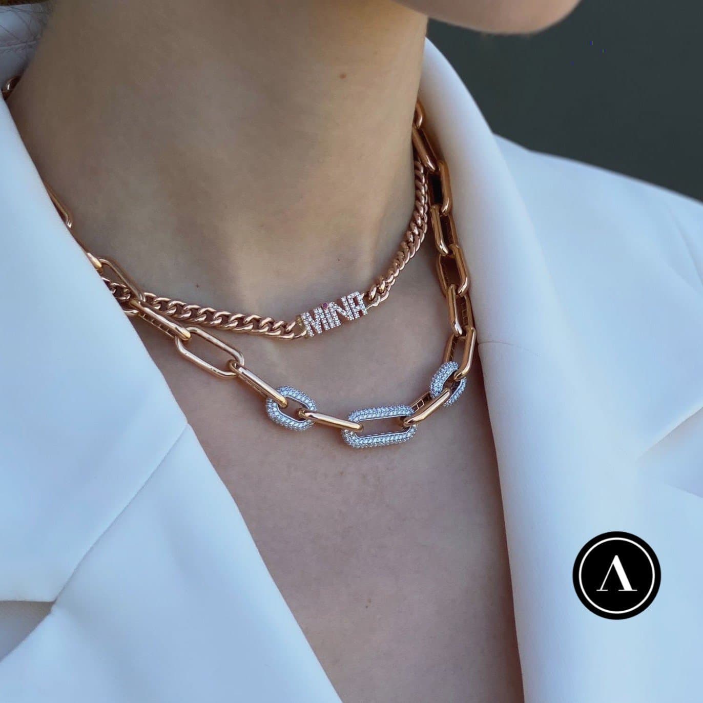 Arte Letter Choker — 3. görünüm