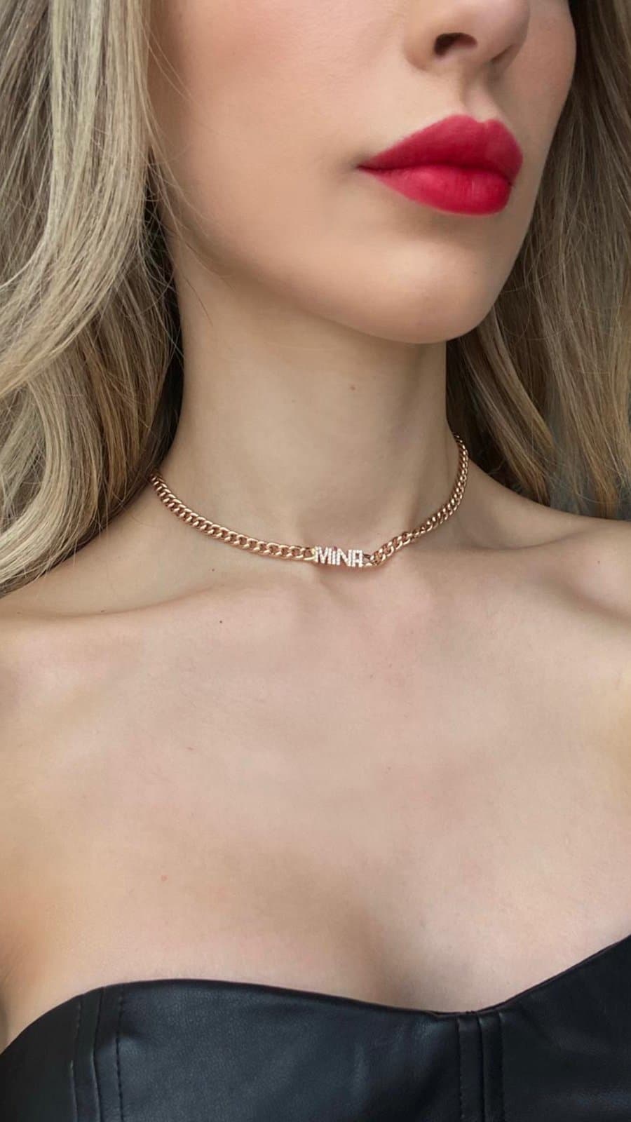 Arte Letter Choker — 5. görünüm